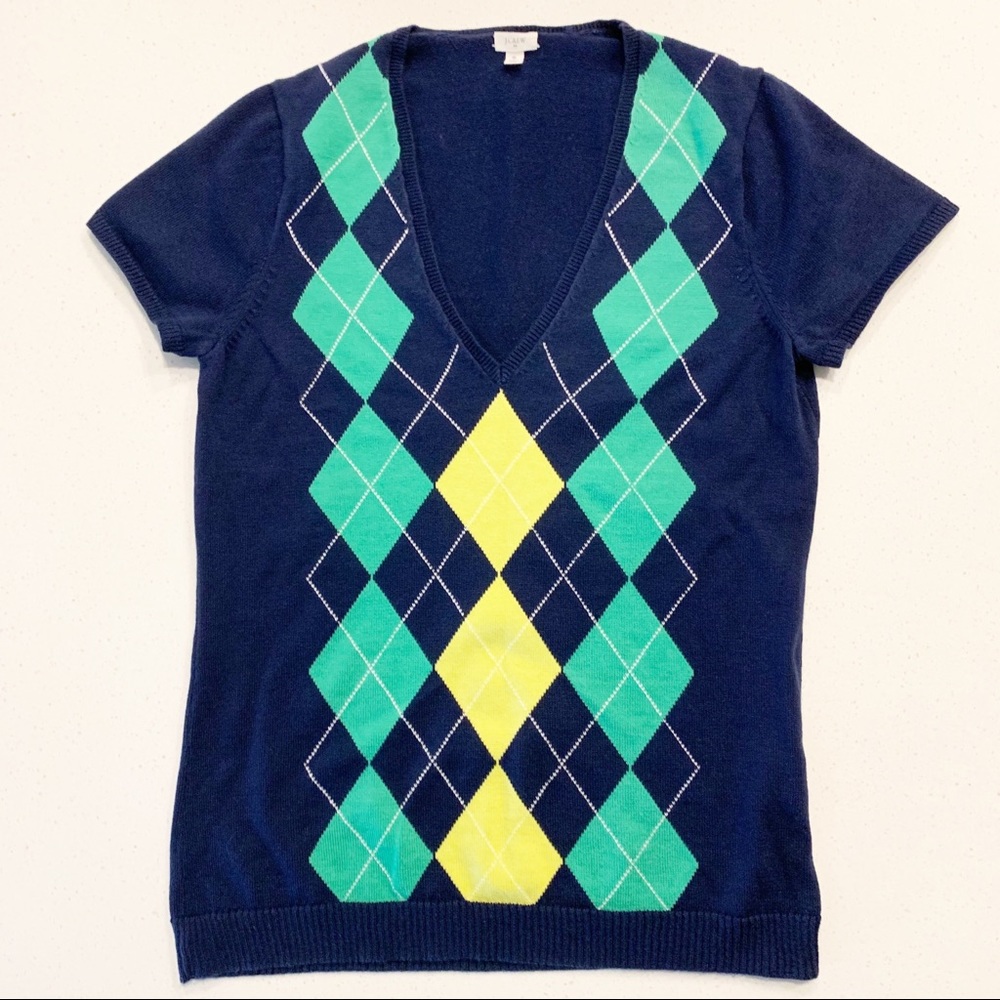 J Crew Short Sleeve Sweater S